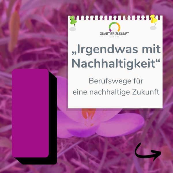 KAT Quartier Zukunft Alphabet, Buchstabe I wie Irgendwas mit Nachhaltigkeit