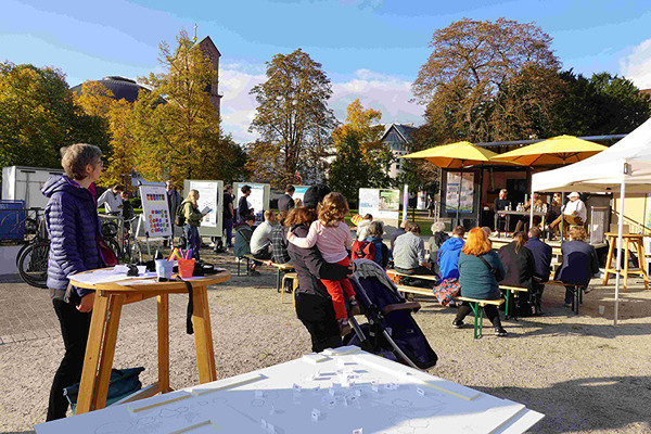 Der Future Walk endete am MobiLab auf dem Friedrichsplatz.
