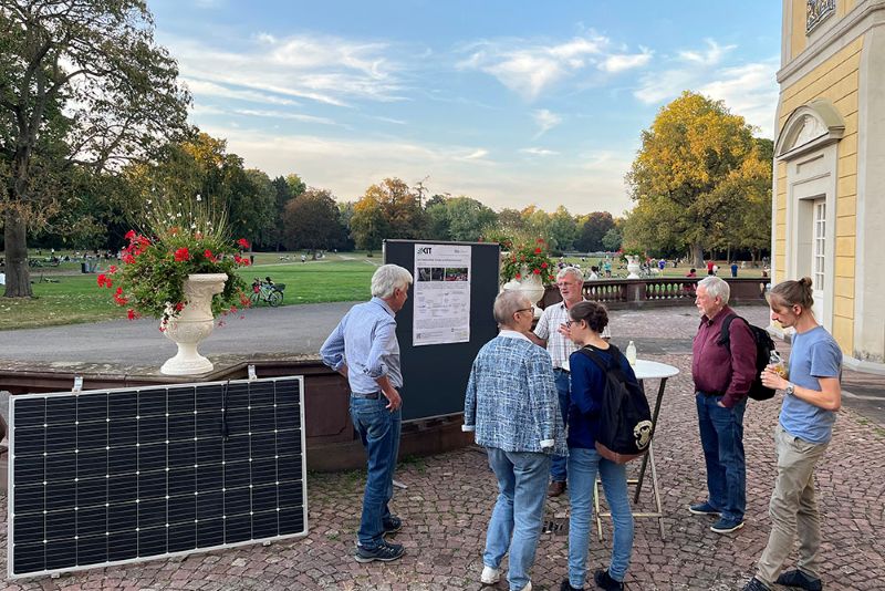 Das Projekt KARLA besuchte auch den Schlosspark Karlsruhe.
