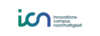 Logo des Innovationscampus Nachhaltigkeit mit blau-grünem Schriftzug "icn".